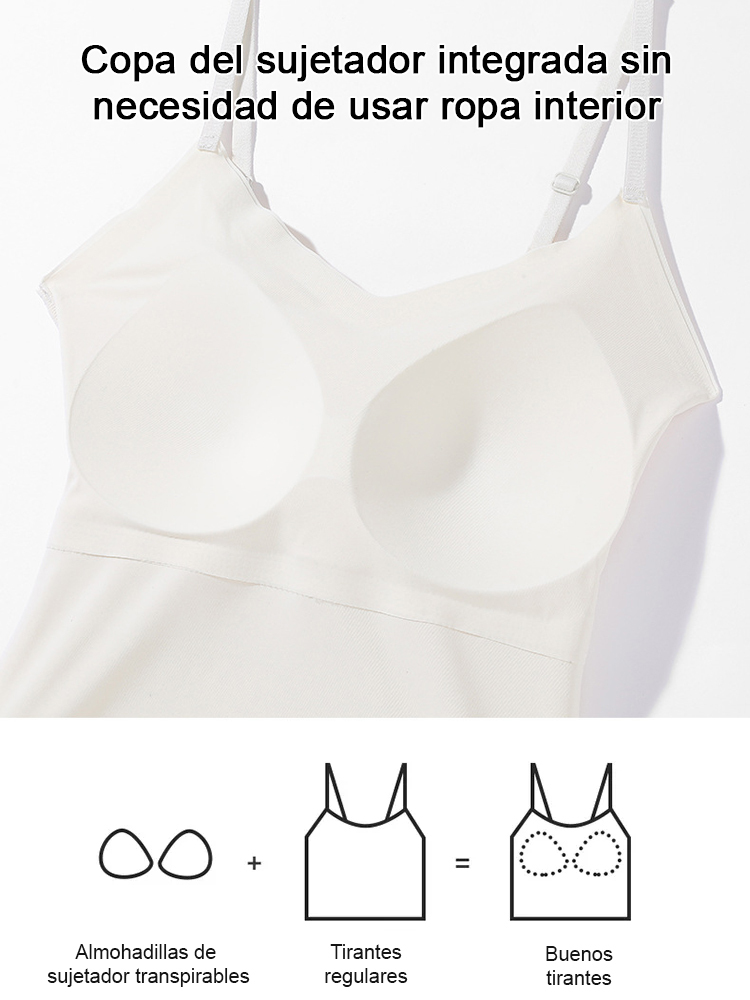 Camisola con escote en V, relleno de sujetador y espalda en U grande