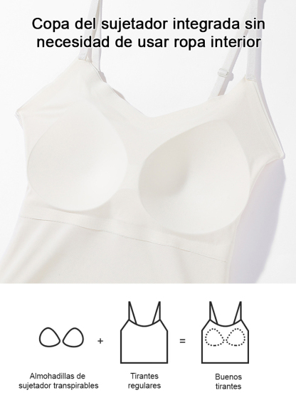 Camisola con escote en V, relleno de sujetador y espalda en U grande