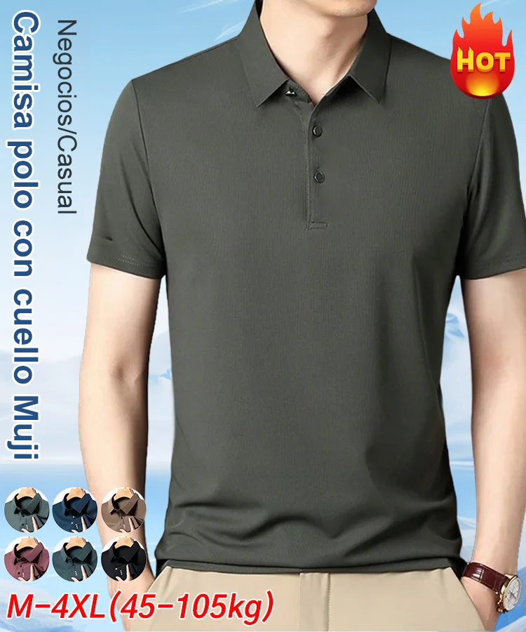 【Rápido en enfriar y secar】 Polo para hombres