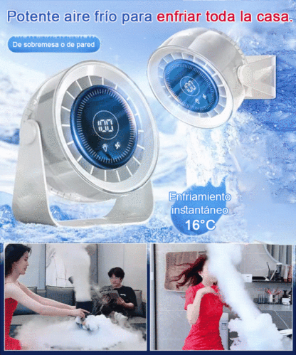 Ventilador de escritorio con refrigeración y larga duración de batería