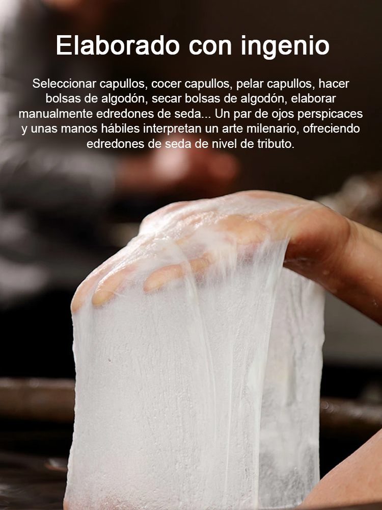 Manta de seda fresca y transpirable con bordados para un verano refrescante
