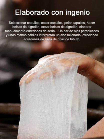 Manta de seda fresca y transpirable con bordados para un verano refrescante