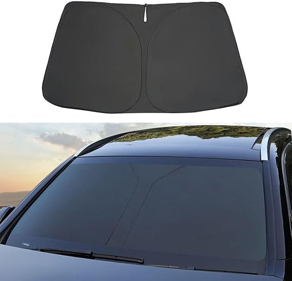 Compatible con BMW X6 2008-2025, parasol para parabrisas delantero, deflector de sol de coche, bloqueador de sol plegable, bloqueador de sol, suministros de coche
