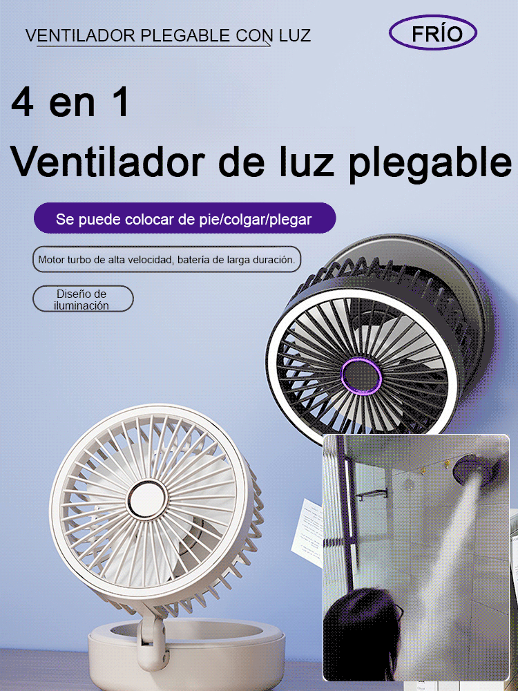 Nuevo ventilador USB de escritorio plegable para el hogar.