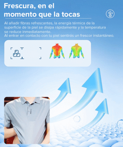 【Rápido en enfriar y secar】 Polo para hombres