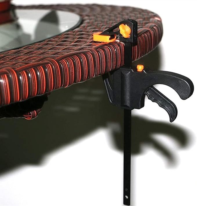 6 Pcs Abrazadera de Carpintería, F Barra de Madera Herramienta, 4 Pulgadas Abrazaderas, Herramientas para Carpintería para Madera Abrazadera de Barra F, para Carpintería, Proyectos Diy (Negro)