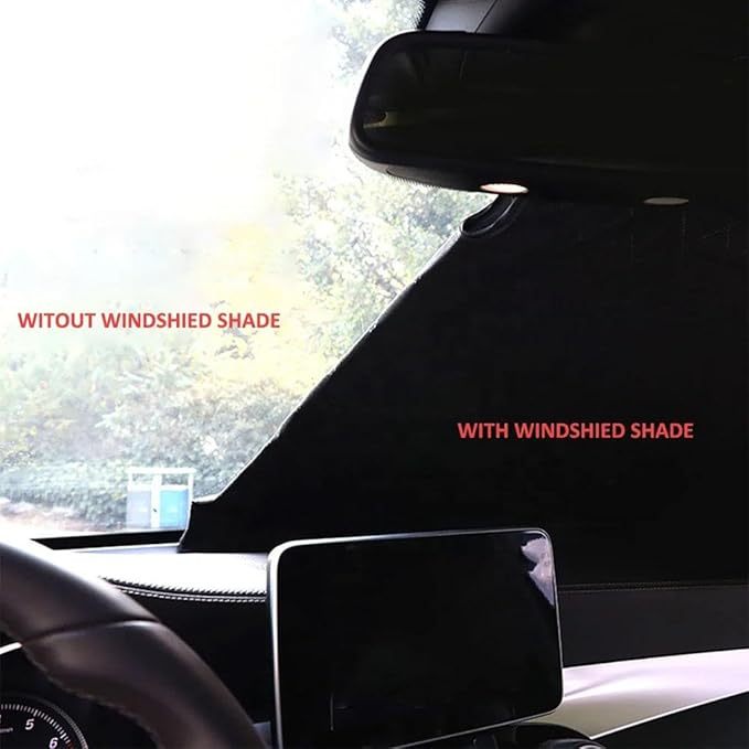 Compatible con BMW X6 2008-2025, parasol para parabrisas delantero, deflector de sol de coche, bloqueador de sol plegable, bloqueador de sol, suministros de coche