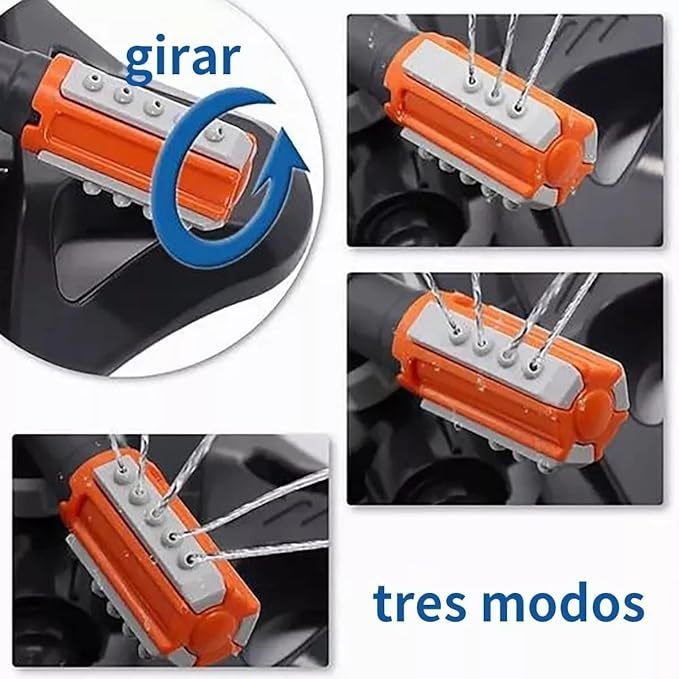 Aspersores de Riego Jardin, Aspersor de Césped,Sprinkler Automático Giratorio de 360 °, Sistema de Riego de Manguera De Jardín Para Patio/Boquillas De Pulverización De Ángulo Integradas De 36 Unidades