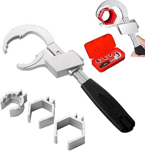 Llave Universal Ajustable De Doble Extremo, Llave Para Lavabo, Herramienta De Instalación De Fregadero De Plomería Con Llave Ajustable Multiusos Llaves Inglesas