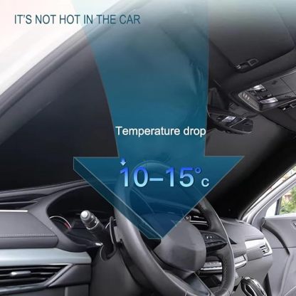 Compatible con BMW X6 2008-2025, parasol para parabrisas delantero, deflector de sol de coche, bloqueador de sol plegable, bloqueador de sol, suministros de coche