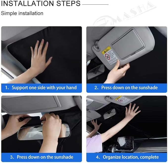 Compatible con BMW X6 2008-2025, parasol para parabrisas delantero, deflector de sol de coche, bloqueador de sol plegable, bloqueador de sol, suministros de coche