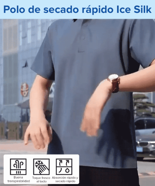【Rápido en enfriar y secar】 Polo para hombres