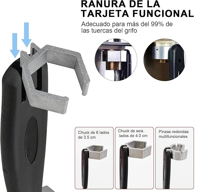  Llave Universal Ajustable De Doble Extremo, Llave Para Lavabo, Herramienta De Instalación De Fregadero De Plomería Con Llave Ajustable Multiusos Llaves Inglesas