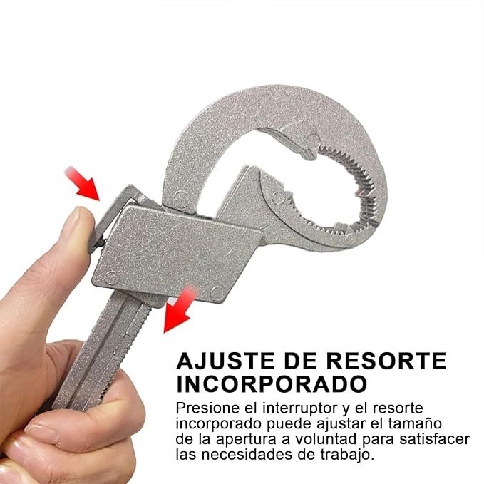 Llave Universal Ajustable De Doble Extremo, Llave Para Lavabo, Herramienta De Instalación De Fregadero De Plomería Con Llave Ajustable Multiusos Llaves Inglesas