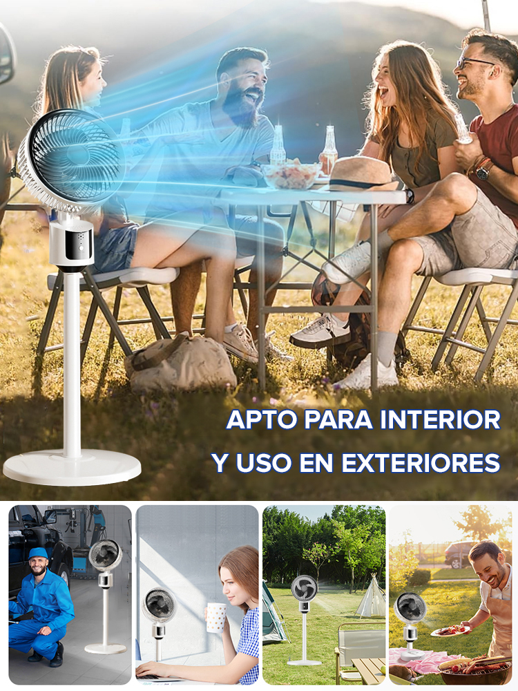 Ventilador de circulación de suelo ultra silencioso y de bajo consumo