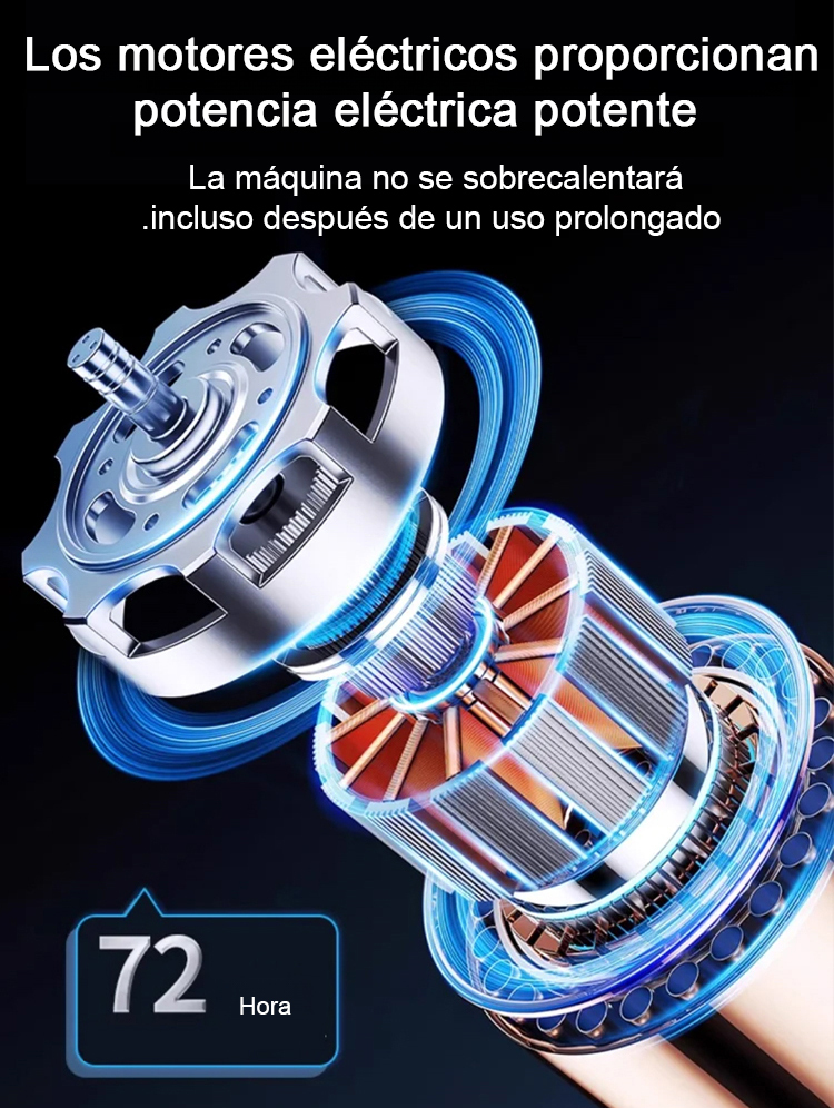 Pistola de pulverización inalámbrica de litio con máquina de pulverización separada.