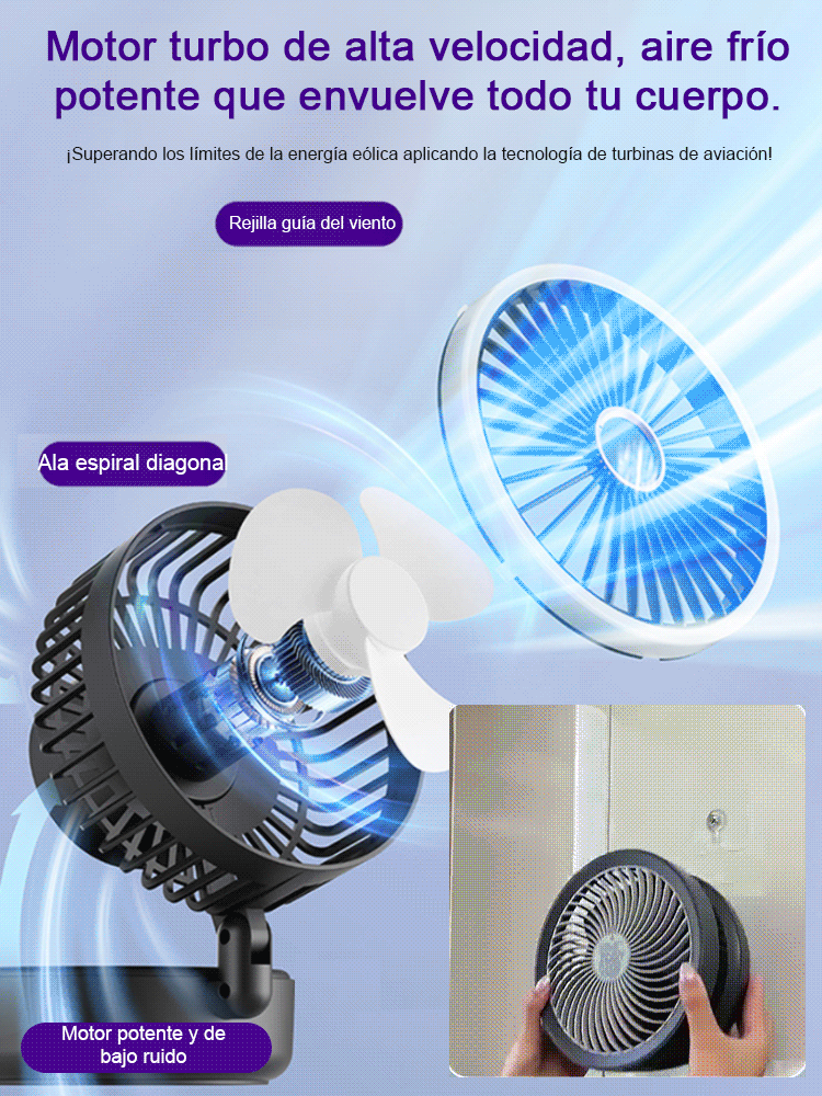 Nuevo ventilador USB de escritorio plegable para el hogar.