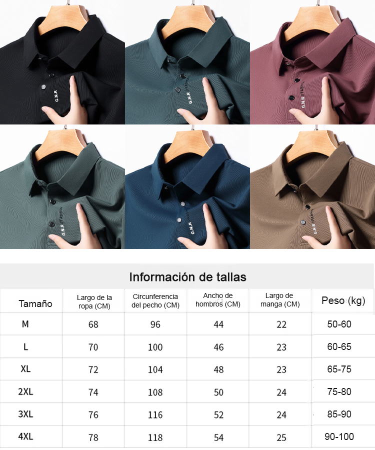 【Rápido en enfriar y secar】 Polo para hombres