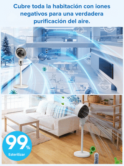 Ventilador de circulación de suelo ultra silencioso y de bajo consumo