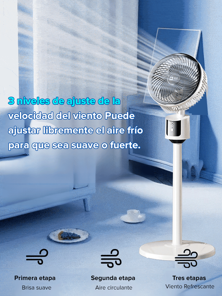 Ventilador de circulación de suelo ultra silencioso y de bajo consumo