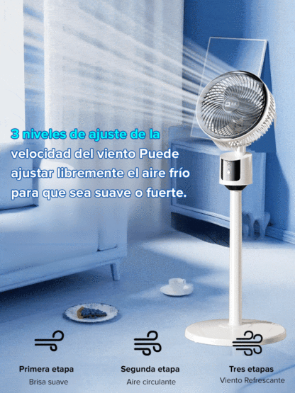 Ventilador de circulación de suelo ultra silencioso y de bajo consumo