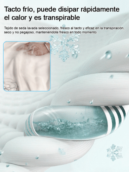 Manta de seda fresca y transpirable con bordados para un verano refrescante