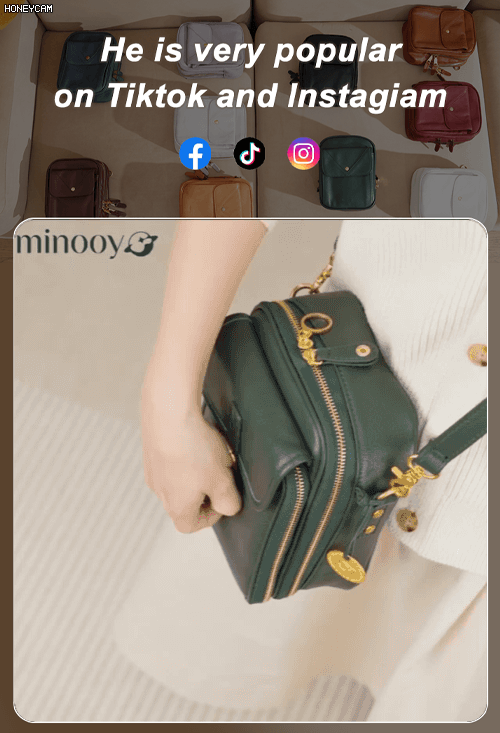 "Crafted from premium Italian leather, high-end and elegant—standing out as the most dazzling focus in any crowd. 🇮🇹👜✨"