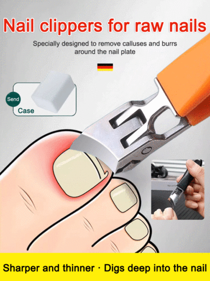 A must-have nail clipper for paronychia patients! Made from food-grade 304 stainless steel, ensuring sharp and durable blades. Rust-resistant and lasts up to 30 years. ✨🛠️