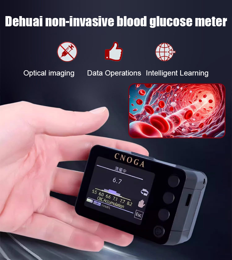 "Measure blood sugar, blood pressure, and oxygen levels in just three seconds with up to 99% accuracy! ⏱️💉📊"