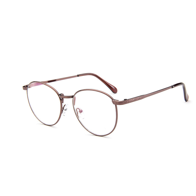 Round Metal Blue Light Eyeglasses frame for women men Anti radiation anti fatigue computer reading Anti blue ray glasses