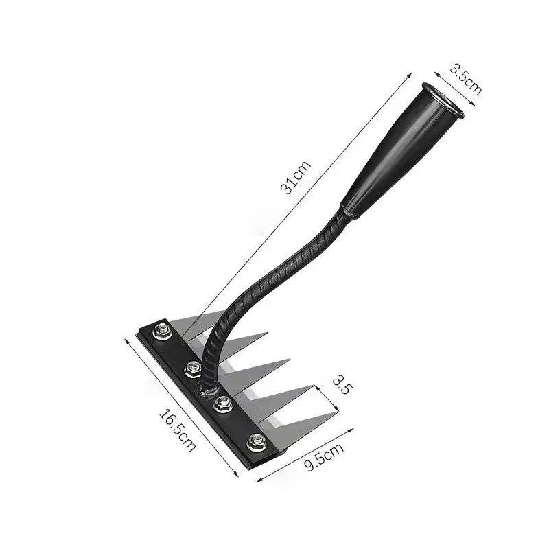 The wavy rake tooth design increases weeding efficiency by 80%! 🌿Made