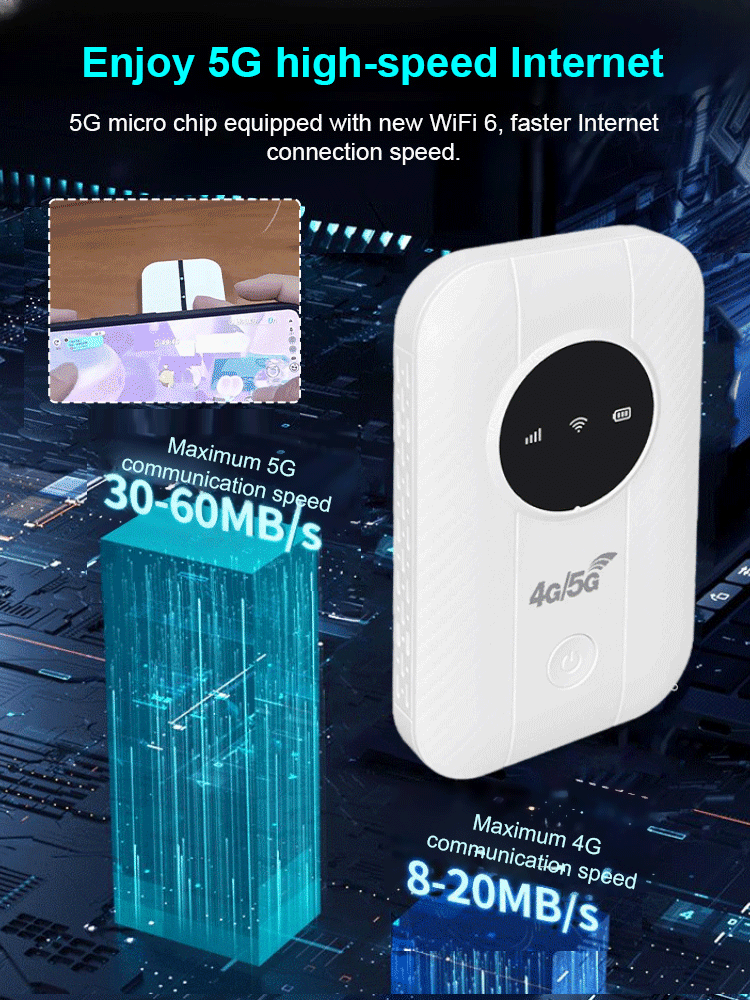 Die neuesten 5G-Chips und die fortschrittliche WiFi 6-Technologie erhöhen die Störfestigkeit. 📶✨
