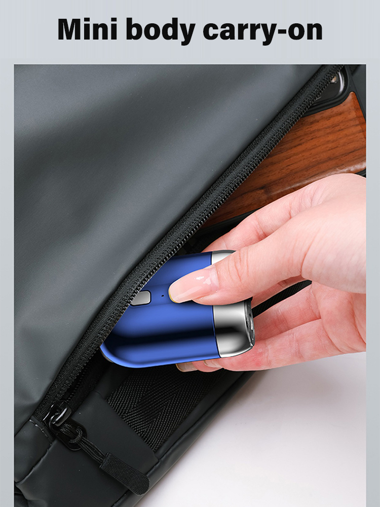 German imported blades 🇩🇪, 5-second quick shave ⏱️, dual-head contour design ✨, portable and washable 💧.