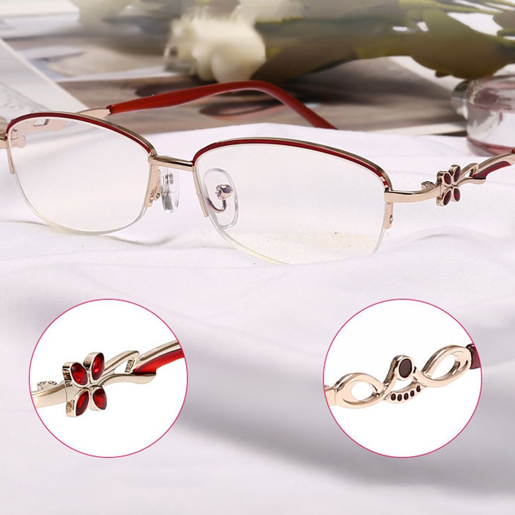 Elegante und stilvolle, mit Diamanten besetzte Brille
