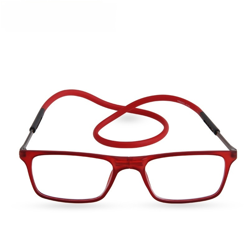 Tragbare Unisex-Lesebrille, faltbar, modisch, mit hängendem Hals, Lesebrille