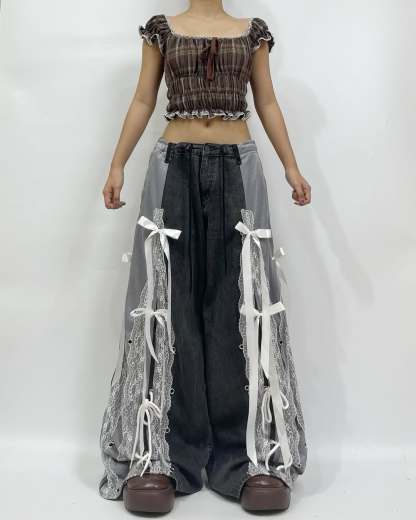 (The last one today) Ribbon pants are so cool
