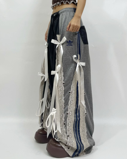 (The last one today) Ribbon pants are so cool