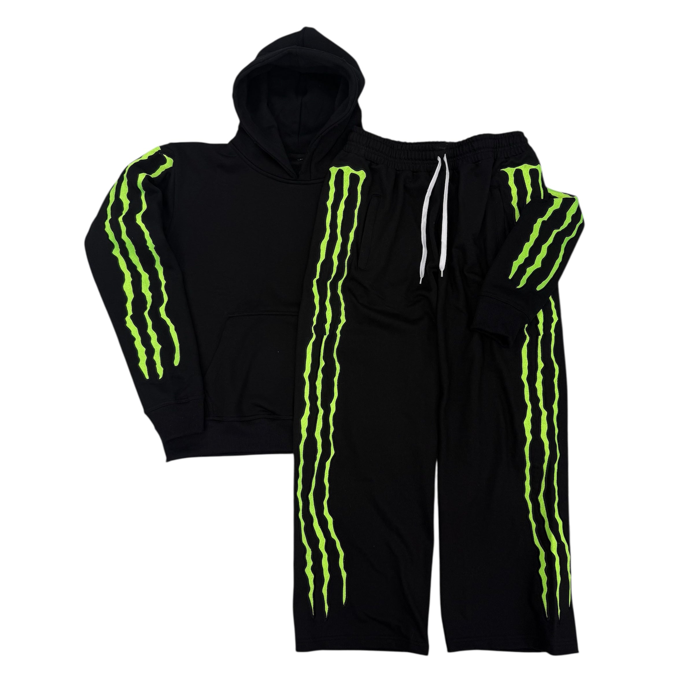 “MONSTER TRIPLE STRIPE” SWEATSUIT GREEN