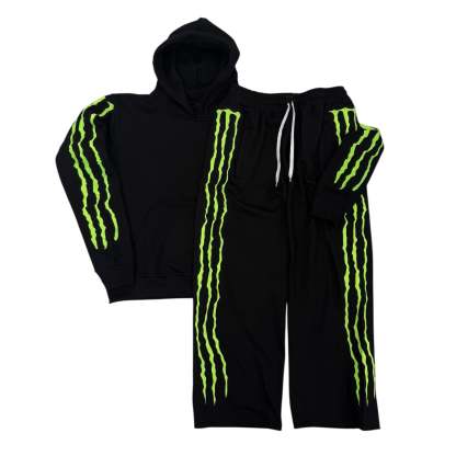 “MONSTER TRIPLE STRIPE” SWEATSUIT GREEN