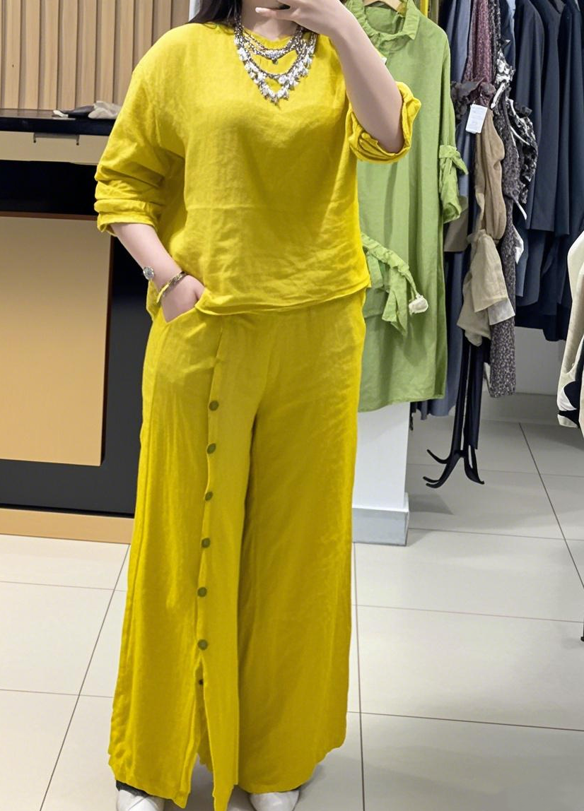 Women Cotton Linen Skirt Sets Casual Solid Color Loose Short Sleeve Tops Long Skirts Two Piece Suit New Summer Women Clothing