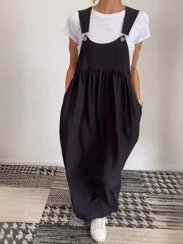 Relaxed Fit Cotton and Linen Suspender Dress (🔥Buy 2 get 10% OFF|Buy 3 get 15% OFF)