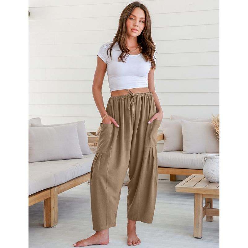 🎁Last Day - Women's Linen Wide Leg Pants with Pockets