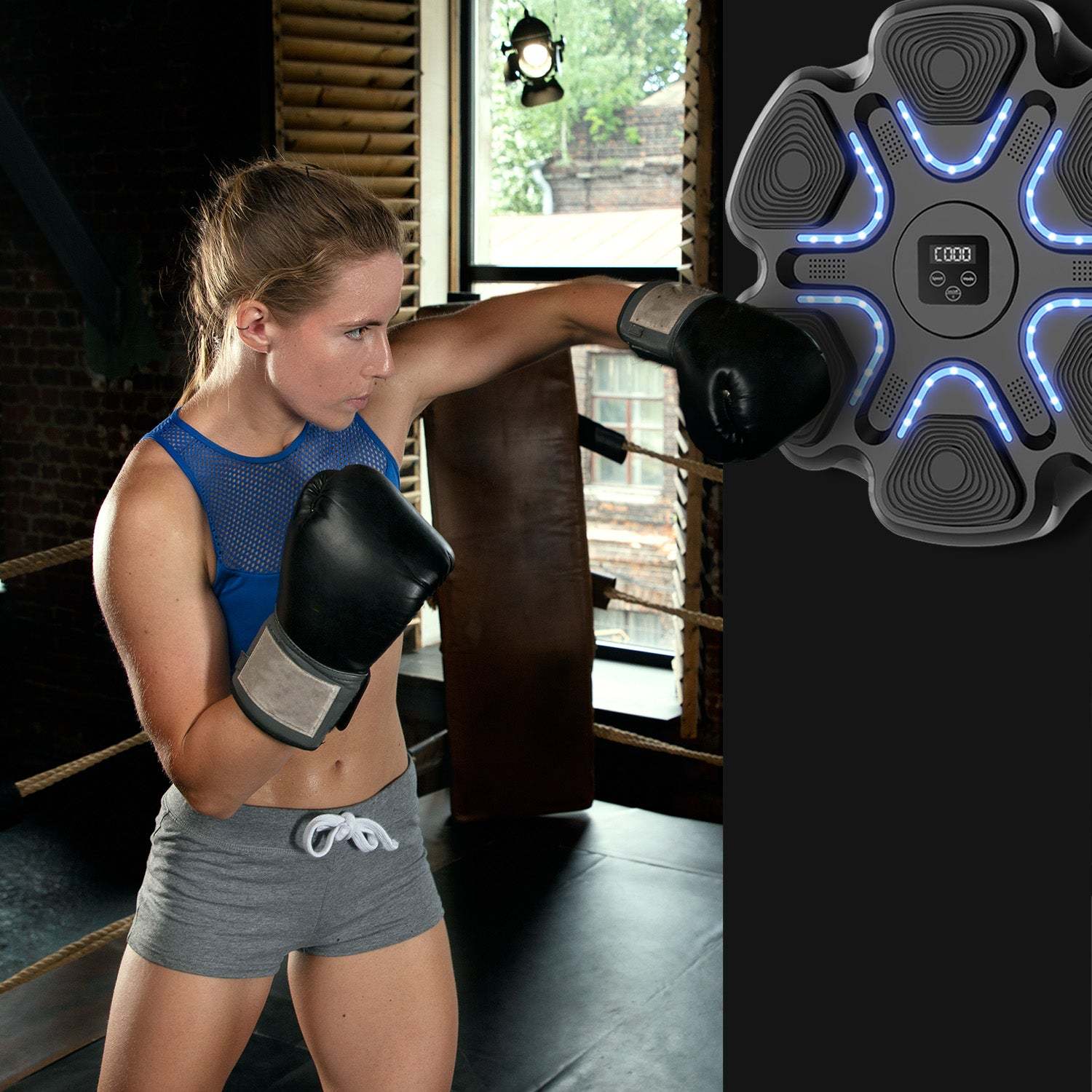 Music Boxing Machine with Boxing Gloves(Adult Edition)