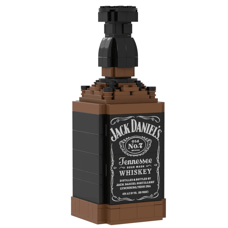 Whiskey Bottle Building Blocks Series, High End Customized Wine, Simulation Bottle Creative Collection, Building Block Gifts