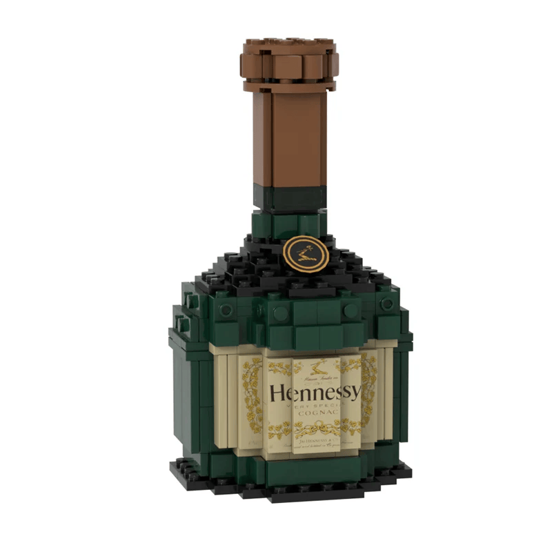 Whiskey Bottle Building Blocks Series, High End Customized Wine, Simulation Bottle Creative Collection, Building Block Gifts