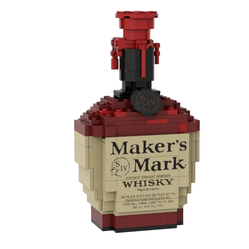 Whiskey Bottle Building Blocks Series, High End Customized Wine, Simulation Bottle Creative Collection, Building Block Gifts