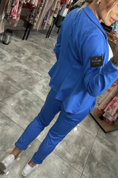 Women's Jacket & Elastic Waist Pants Set | Comfort Two-Piece Outfit