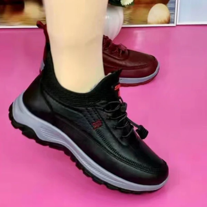 Cozy 100% Cowhide Leather Shoes with Thick Sole for Ultimate Warmth and Comfort