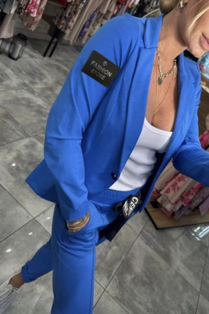 Women's Jacket & Elastic Waist Pants Set | Comfort Two-Piece Outfit