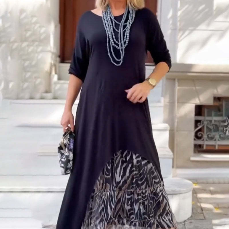 🔥Women's Casual Irregular Hem Long Sleeve Dress💃